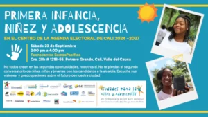 Portada del streaming / transmisión en vivo del debate de candidatos a la Alcaldia de Cali en 2023